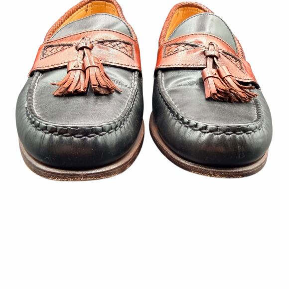 Allen Edmonds Tassel Loafers Men’s 9D Black Brown Leather USA Made